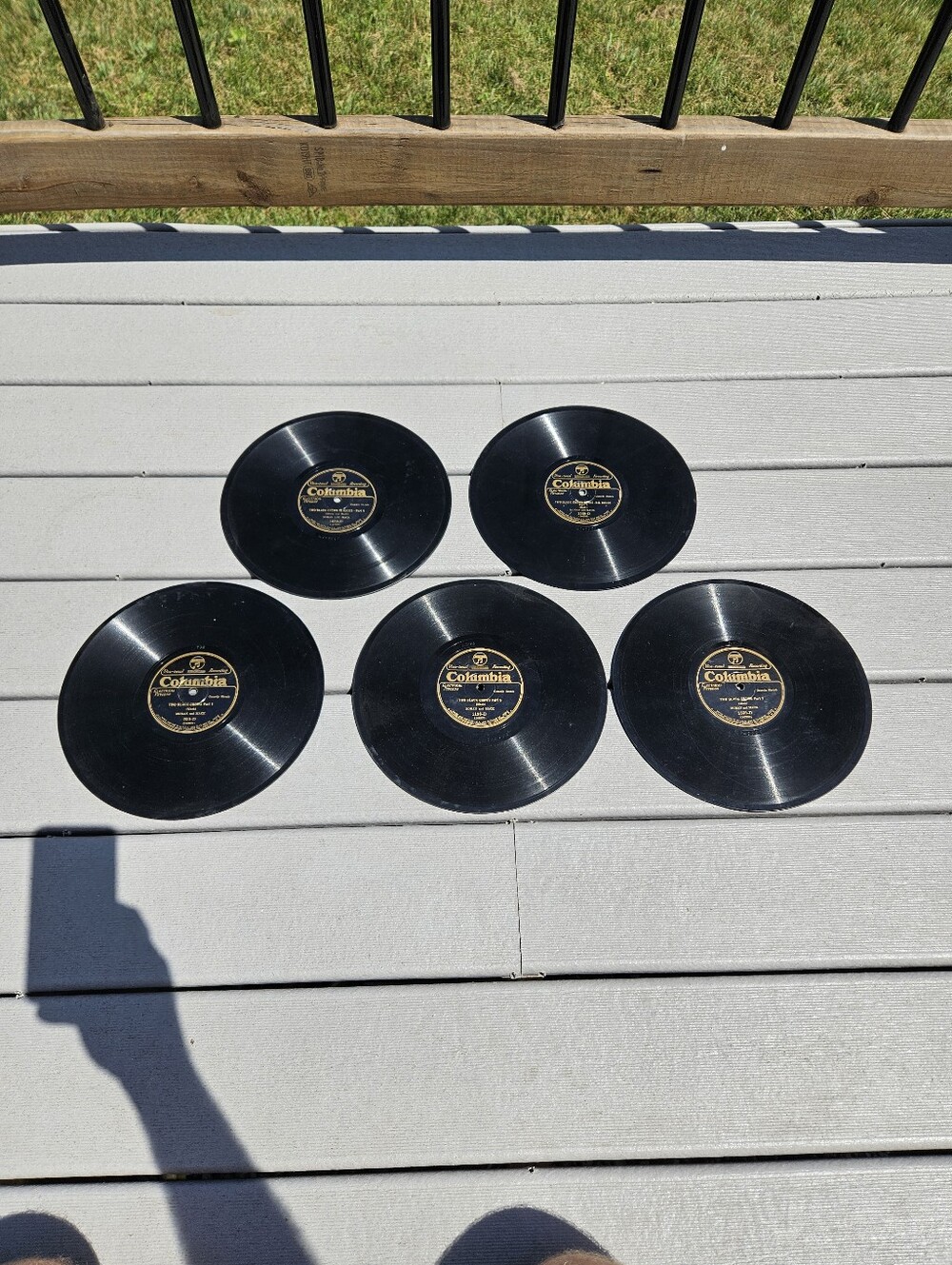 5pc Lot Moran and Mack Two Black Crows 78 RPM Columbia 1927 Comedy Sketch...